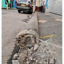 Sin señal de internet y televisión en el barrio San José de Manizales por poste caído